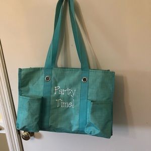 Thirty-One organizing utility tote in turquoise 31